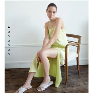 NWT Zara green midi dress